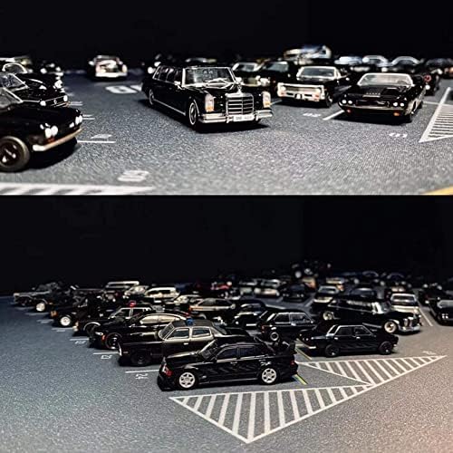 1/64 simulação em escala de estacionamento de estacionamento diorama modelo parque de estacionamento mouse pad para