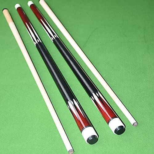 TGA Sports Pool Dicas de 2 peças de 58 polegadas Billiard Sticks 13mm Dica dura Dica canadense Cues de bordo de 2
