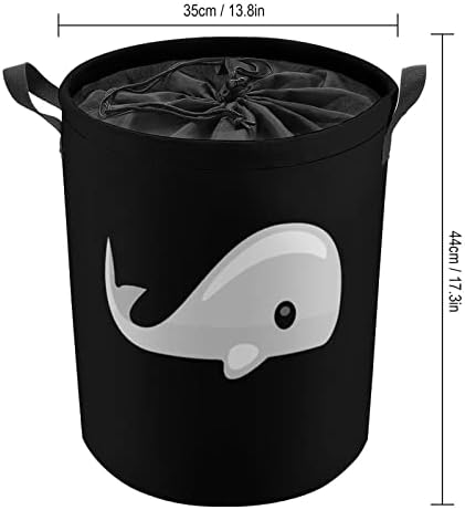 Pequena cesta de lavanderia de baleia grande cesto de lavanderia cesto de armazenamento leve organizador de brinquedos de cesta