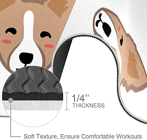 Yoga Mat Dog and Heart Pattern Eco Friendly Non Slip Fitness Exerche Tapete para Pilates e exercícios de piso