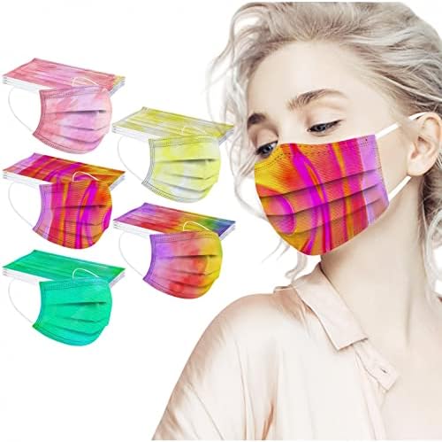 50pcs máscara descartável gradiente adulto máscara de proteção de cor loop de orelha respirável 3 máscara de prova de poeira de cobertura