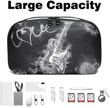 Organizador eletrônico Small Travel Cable Organizer Bag para discos rígidos, cabos, carregador, USB, cartão SD, fogo de