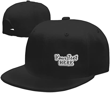 Chapéus personalizados Adicione a imagem do seu texto Captura de hip -hop de cor sólida personalizada Capas de sol, chapéus solares