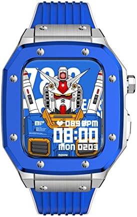 Caixa de relógio de liga de liga Daseb para série IWATCH 7 6 5 4 Tampa SE para Apple Watch Band 44mm Mulheres 42mm 45mm Metal