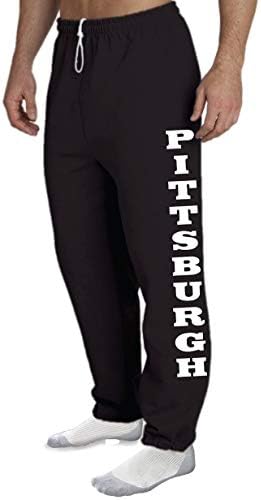 Coisas com atitude Pittsburgh Bottom calça de sudorete preto