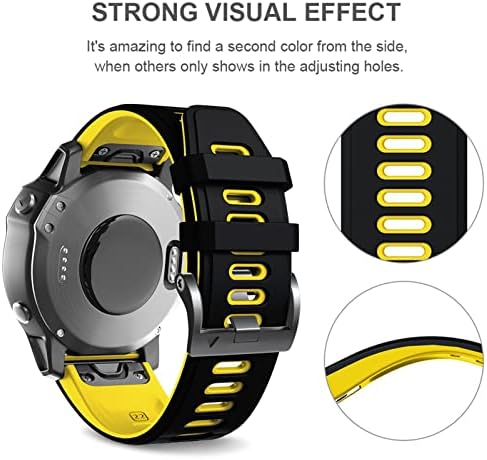 TTUCFA Silicone Smart Watch Band Bracelet tiras para Garmin Fenix ​​7x 7 6x 6 Pro 3HR RELEAM 22 26mm Quick EasyFit WatchBand Correa
