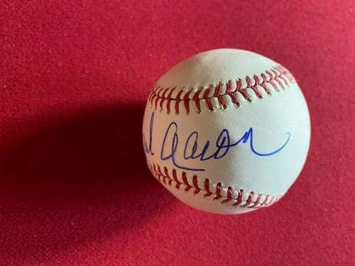 Hank Aaron, autografado beisebol oficial - beisebol autografado