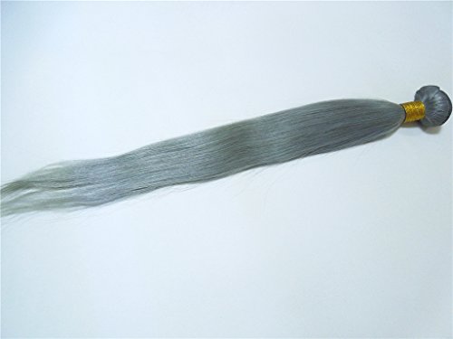 Hairpr Hair European Human Virgin Hair Extension 3 Pacotes 10 -28 cor de prata reta