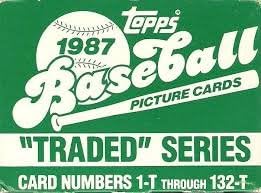 Topps 1987 trocou o conjunto completo de cartões de beisebol, conjunto de 132 cartões não desfeitos