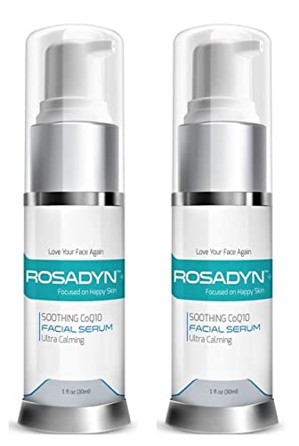 Rosadyn Rosacea Soro de 2 pacote | Gel facial suave, hidratante e creme anti -envelhecimento em um - com ingredientes naturais