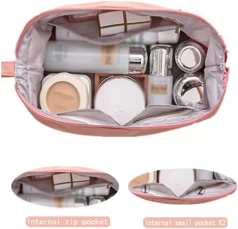 Irdfwh Double Cayer Makeup Bag Women Cosmetic Bag Holyetries Travel Organizer de alta capacidade Armazenamento feminino