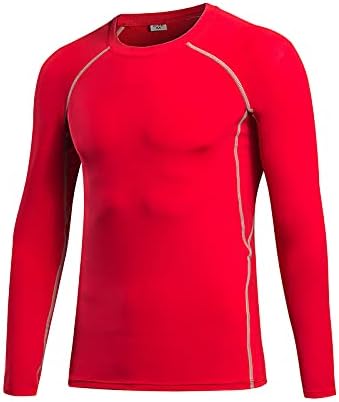 Camisa de compressão térmica de Badhub para homens, inverno quente de manga longa de roupas íntimas esportes esportes de fitness
