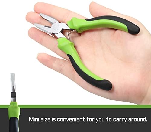 Mini Mini alicates de combinação de Leontool preto de 5 polegadas com alicates com cortador de arames que fabrica uma
