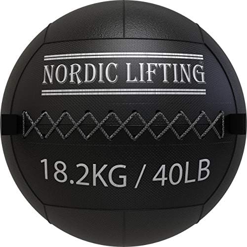 Nordic Lifting Slam Ball 35 lb pacote com bola de parede 40 lb