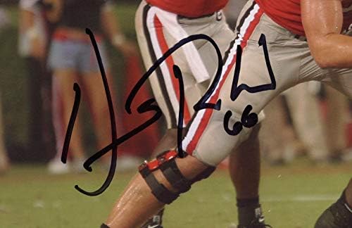 Dennis Roland autografou/assinado Georgia sem moldado 8x10 -Jersey Red