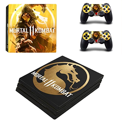 Jogo Mortal Best Ninja Kombat PS4 ou PS5 Skin Stick para PlayStation 4 ou 5 Console e 2 Controllers Decal Vinyl V6175