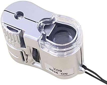 Bienka 60x Mini Microscópio de bolso de mão de lupa de lupa de lupa de copo de lupa de copos de moeda de copos portátil de joalheiro