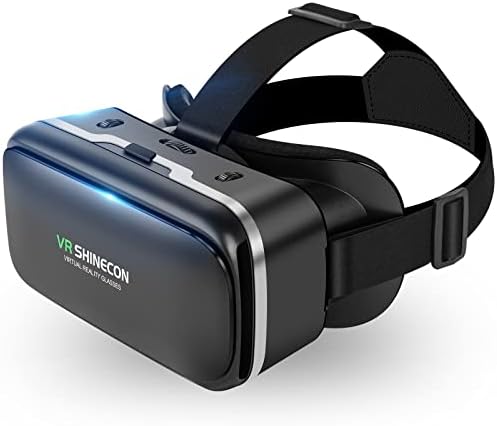VR GLUS SHINECON ENVENHO DE ENOGIÇÃO [BLU-RAY] Versão de ponta do capacete de realidade virtual 3D removível 4.7-6,53 polegadas