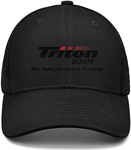 Chapéu de caminhoneiro masculino Triton-boats-logo- Papai chapéus personalizados tampas de bola ajustáveis