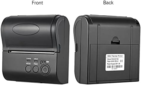 Impressora de etiqueta 80mm BT Impressora térmica USB de até 90 mm / s de velocidade de impressão / 2000mAh Bateria de
