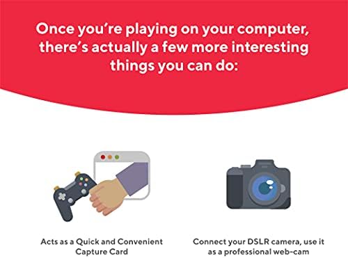 Genki Shadowcast - Facilmente conecte e jogue consoles de jogos no laptop, menor cartão de captura com ótimo desempenho