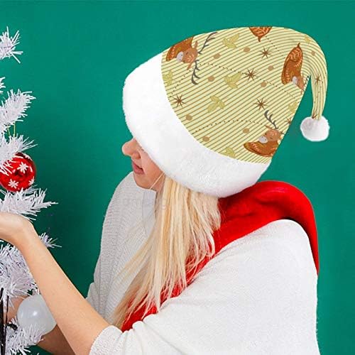 Chapéu de Papai Noel de Natal, Chapéu de Férias de Natal Animal para Adultos, Unisex Comfort Hats de Natal para Festive
