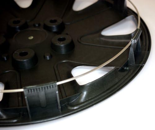 Tuningpros wsc3-611s16 4pcs Defina o tipo de encaixe de 16 polegadas de 16 polegadas de prata metálica tampa da roda da roda