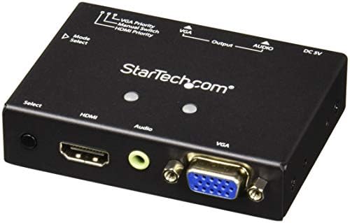 Startech.com 2x1 VGA + HDMI para VGA Switch de conversor com comutação prioritária-VGA e HDMI multi-formato para VGA-1080p