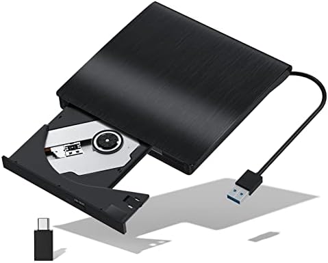 Unidade de cd/dvd externo para laptop, USB 3.0 CD Burner CD/DVD DRIVENTE OPTICO Drive Player Litor