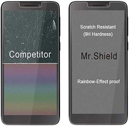 Mr.Shield [3-Pack] projetado para Alcatel Insight 5005 [vidro temperado] Protetor de tela com substituição ao longo da vida
