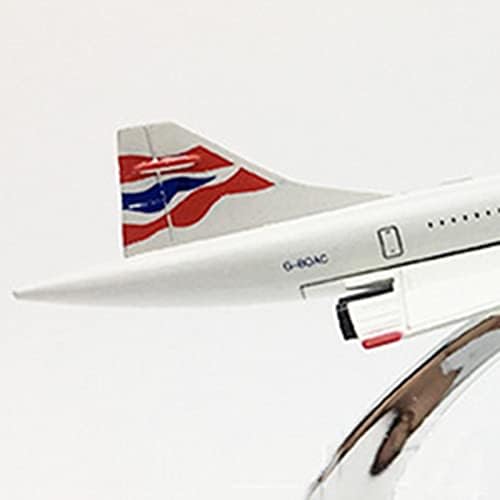 TECKEEN 1: 400 liga British Concorde Modelo Modelo de Aeronaves Modelo de Exposição de Ciência da Aviação de Aviação