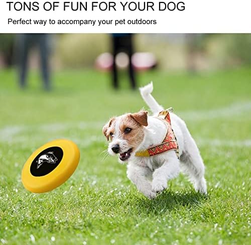 Walleye Fish Cartoon Round Dog Flying Disc Toys para treinar Sport Food Bowl