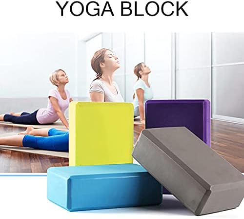 Lkxharleya Bloco de ioga, Eva Bloco de espuma para suporte, equilíbrio e estabilidade Bloco colorido de ioga para