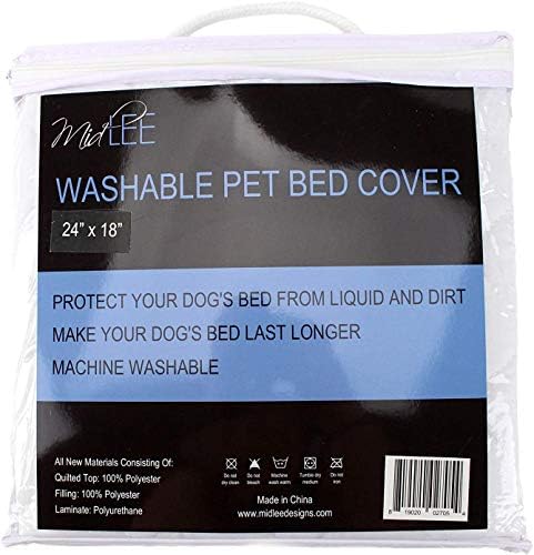Capa de cama de cachorro impermeável e acolchoada - protetor de colchão para xixi