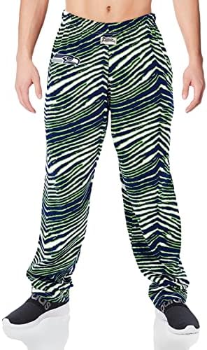 Zubaz NFL Men's Classic Zebra Print Team Logo Pants, Variação da equipe