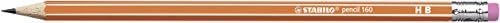 Lápis de grafite com borracha - lápis Stabilo 160 - pacote de 6-2 x gasolina, amarelo, laranja, azul, rosa - HB