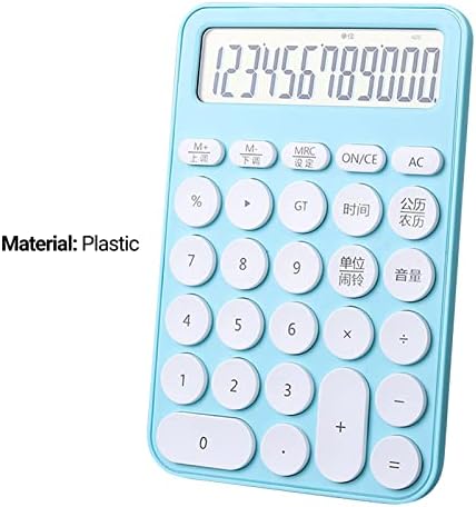 Calculadora do escritório de Luwsldirr reutilizável 12 dígitos calculadora eletrônica com calendário de alarme -Slip