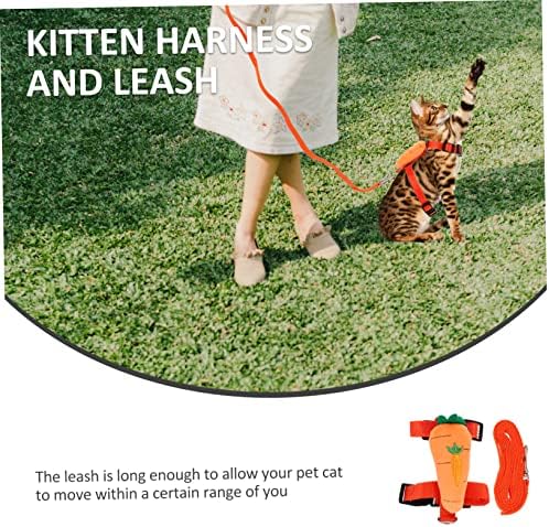 Glstoi 1 conjunto de trela de coelho de coelho Tow Kit Kit Kit Kitty Kitten Helness and Leash Conjunto de chicote de