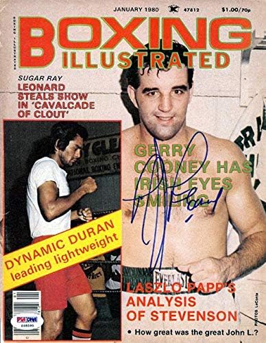 Gerry Cooney boxe autografado capa de revista ilustrada PSA/DNA S48595 - Revistas de boxe autografadas