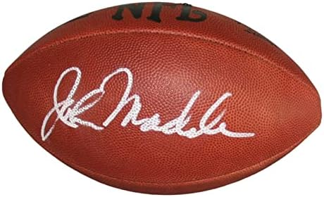 John Madden assinou assinado NFL Leather Football Oakland Raiders PSA/DNA & JSA - Bolsas de futebol autografadas