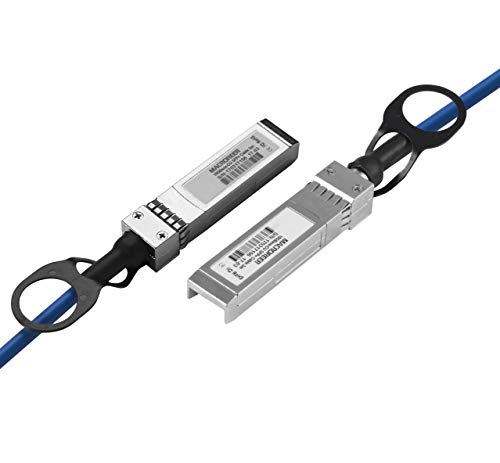Blue 10g SFP+ Cabo Twinax DAC, cabo de cobre de conexão direta de 10gbase, 0,5m, 10 Gbps SFP+ Cabo de rede de armazenamento, cabo de