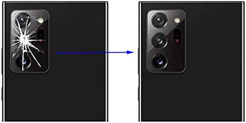 Substituição de lente de vidro da câmera traseira de 2pcs para Samsung Galaxy Note 20 Ultra Note 20U 5G com adesivo
