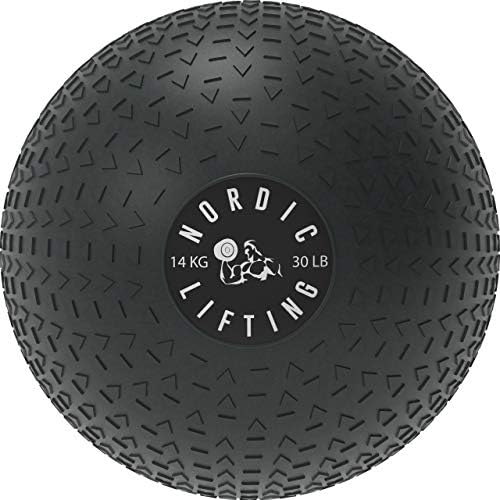 Nordic Lifting Slam Ball 30 lb pacote com bola de parede 14 lb