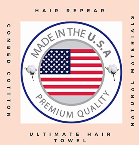 REPEAÇÃO DE CABELO Ultimate Toalha de cabelo curto - Produto de algodão premium anti -frizz - Aprimore o cabelo natural