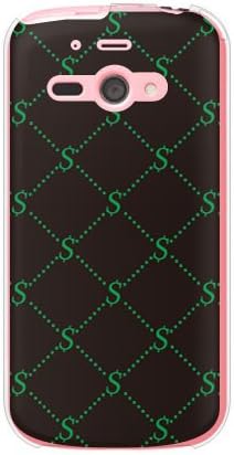 Second Skin S Monogram Black X Green Design por ROTM/para Aquos Phone SS 205SH/Softbank SSH205-PCCL-202-Y348