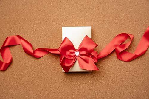 Ribbonitlux 2 de face dupla larga fita de cetim 25 jardas (250-RED), definido para embalagem de presentes, decoração de festa, aplicações de costura, casamento e artesanato