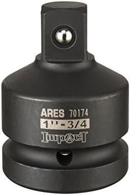 ARES 70174-1 polegadas F a 3/4 de polegada M Adaptador de soquete de impacto-Construção de aço de molibdênio Chrome Exceda os padrões