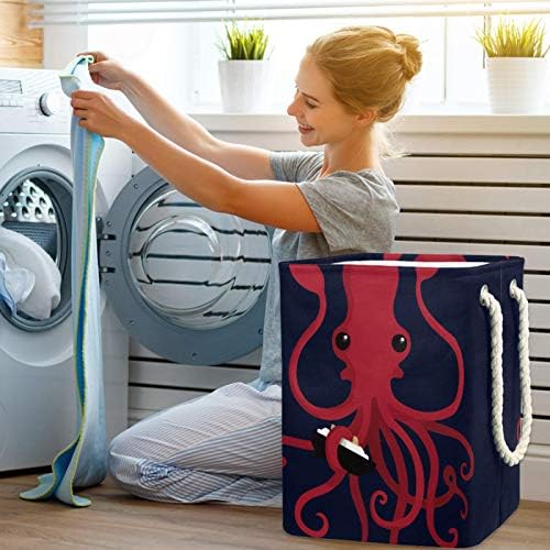Indicultura de lavanderia cesto Octopus Funny Caskets de lavanderia de lavanderia