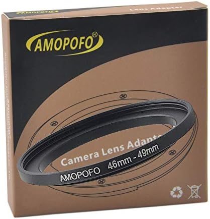 Lente de 46 mm a 49 mm de filtro de câmera compatível com lente de 46 mm de 46 mm e acessórios de filtro de câmera UV, ND, CPL de 49 mm, ND