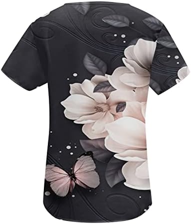 Tampas de tamanho grande feminino 2023 Button Down Fashion Casual Camisetas de manga curta
